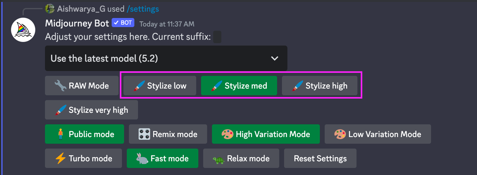 midjourney stylize options - how to use midjourney